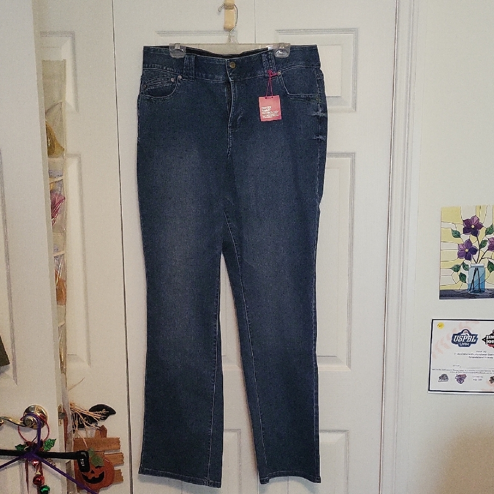 Lane Bryant Dark Blue Straight Leg Jeans